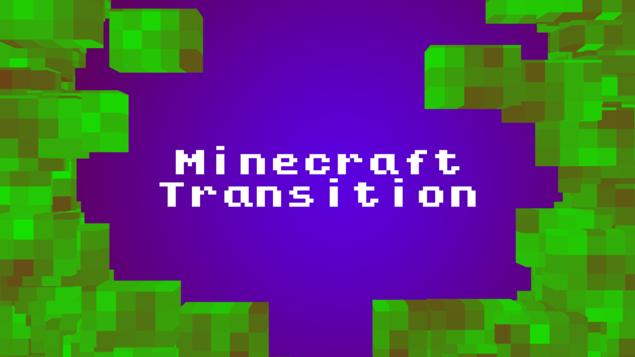 MineCraft Intro Transition Davinci Resolve