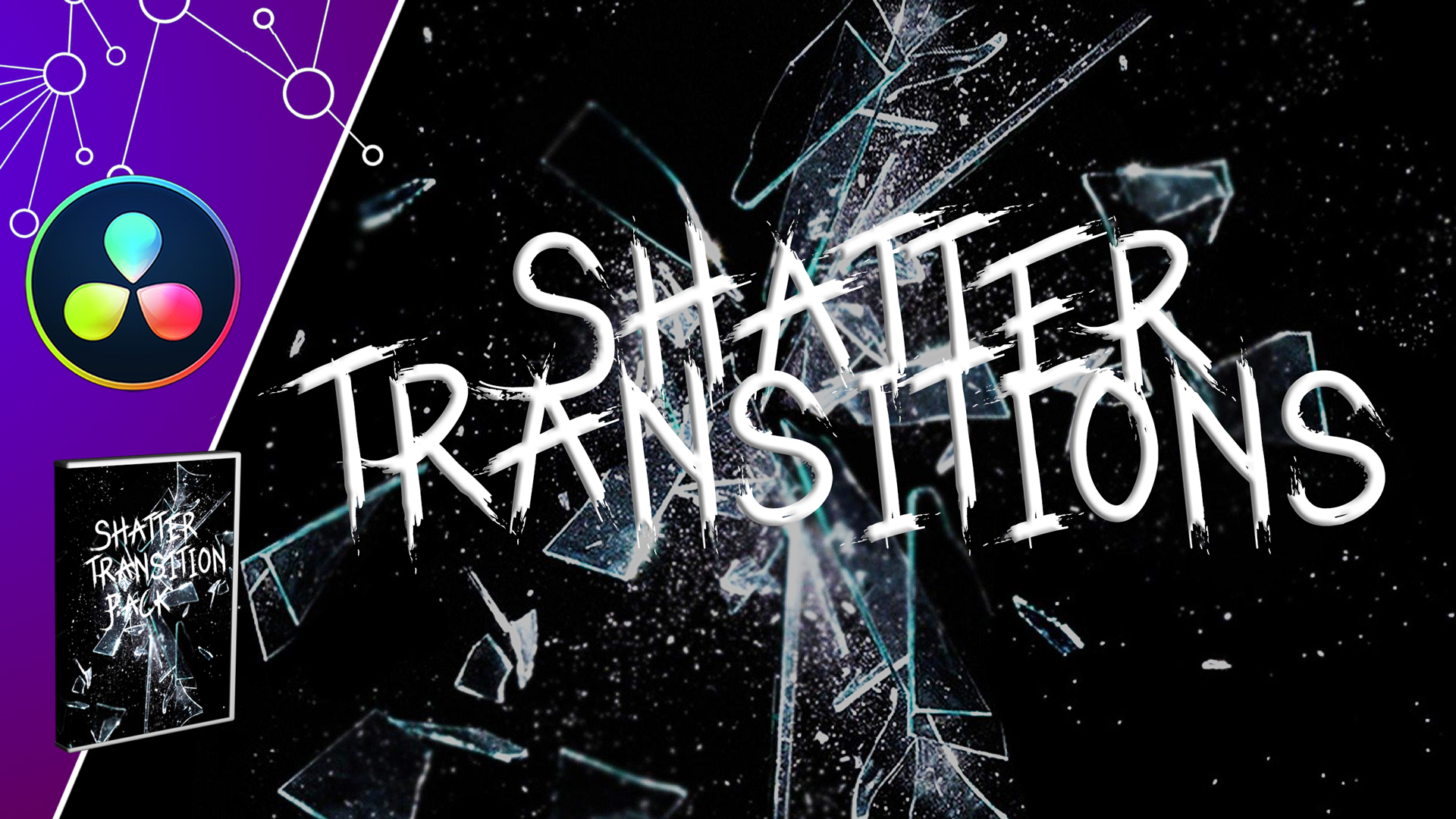 Free Shatter Glass Transition Davinci Resolve