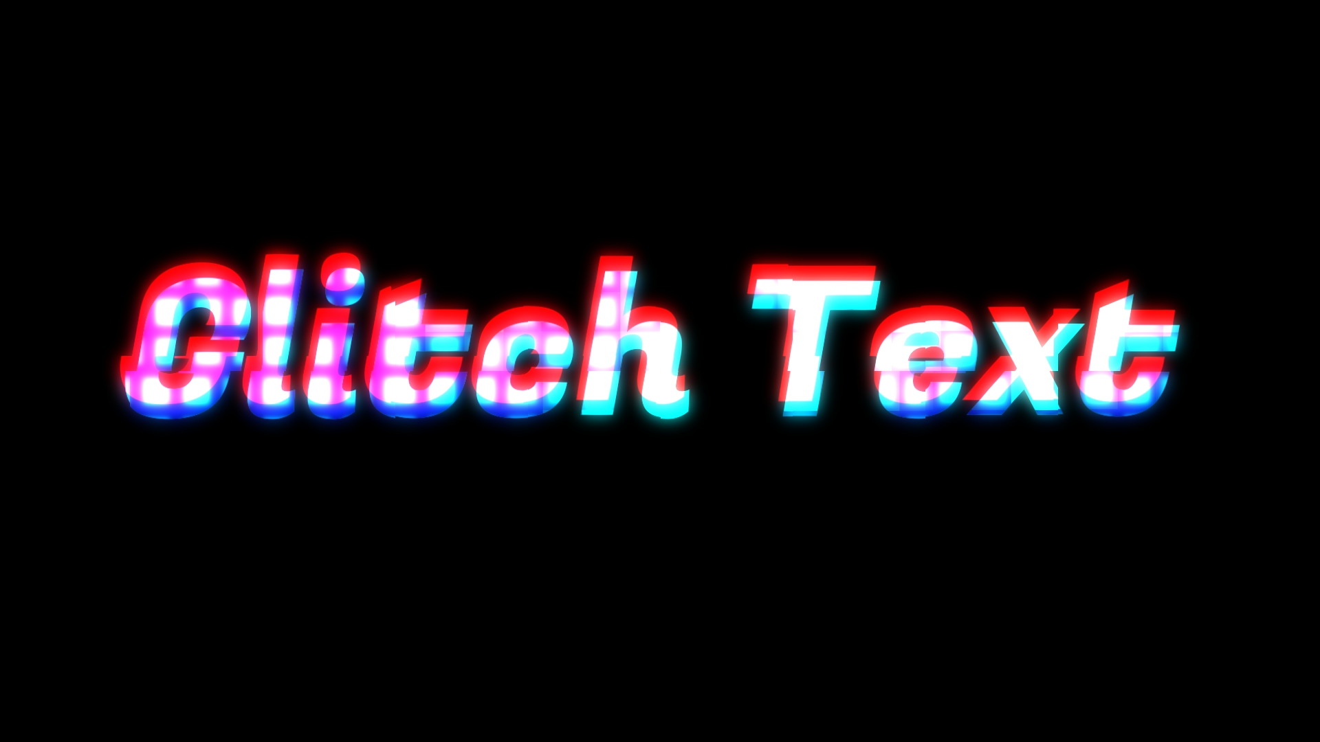 Free Glitch Text Title Davinci Resolve 17