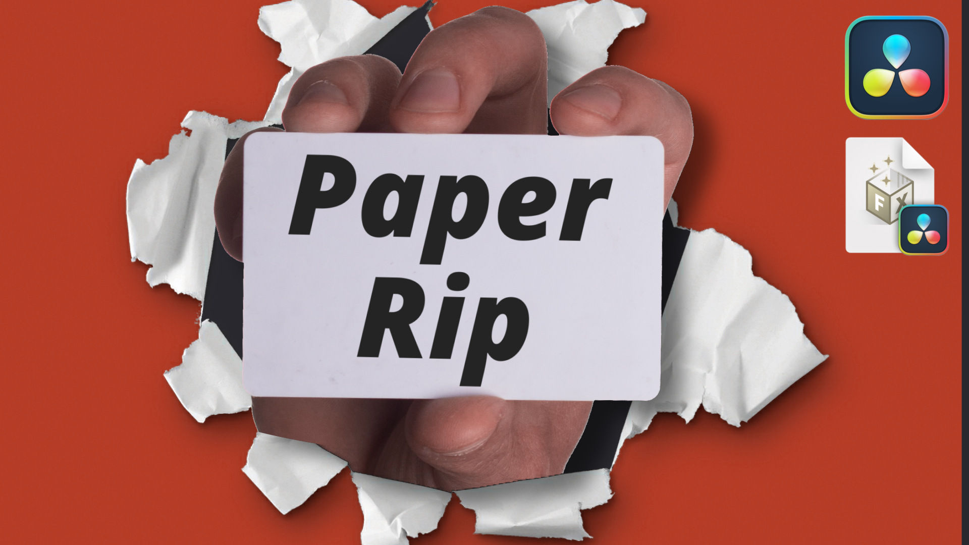 Free Paper Rip Transition Pack Davinci Resolve 17