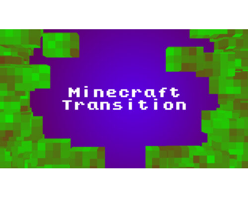 MineCraft Intro Transition Davinci Resolve