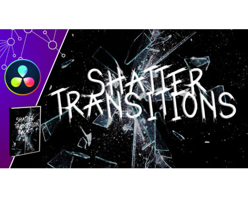 Free Shatter Glass Transition Davinci Resolve