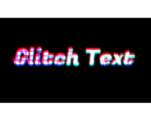 Free Glitch Text Title Davinci Resolve 17