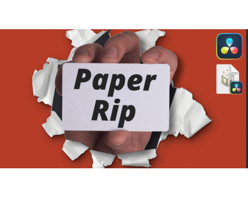 Free Paper Rip Transition Pack Davinci Resolve 17